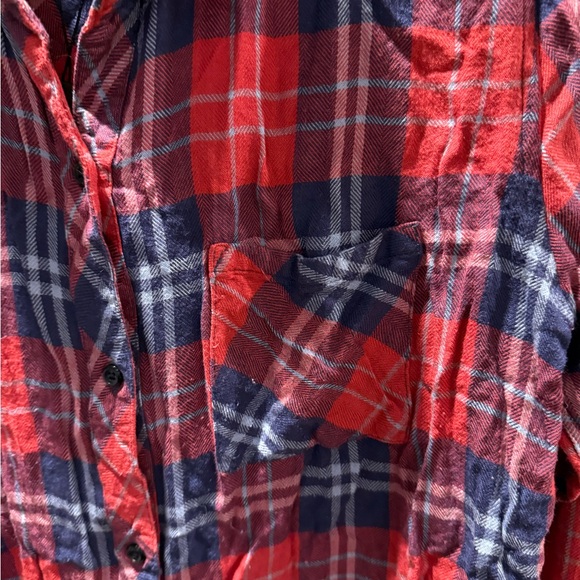 Rails Hunter Coral Indigo Flanel Button Down Size: Medium - Picture 3 of 7